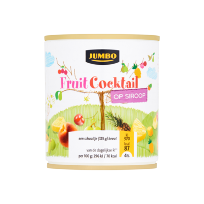 Huismerk Fruitcocktail op Siroop